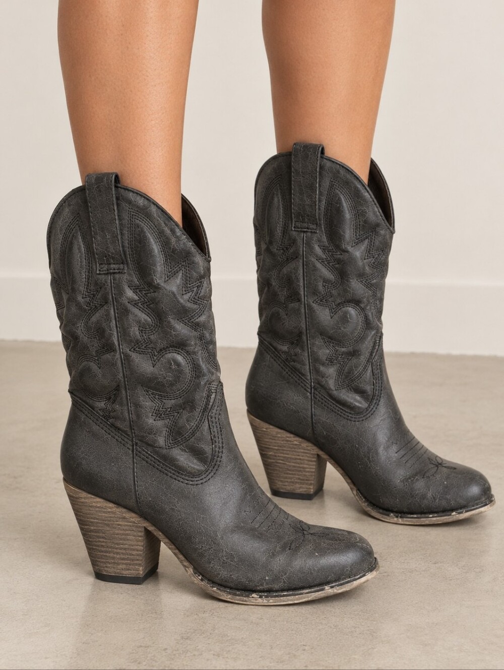 Call It Spring Western Cowboy Boots – US Size 8
